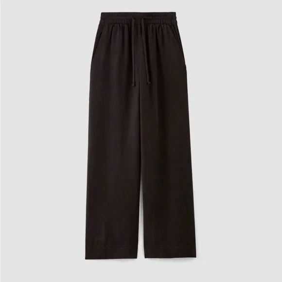 Everlane Women's Wide Leg Black Pants - Picture 2 of 6